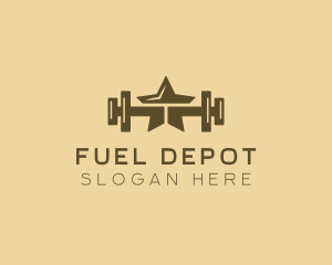 Star Barbell Fitness Gym logo design