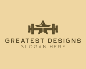 Star Barbell Fitness Gym logo design