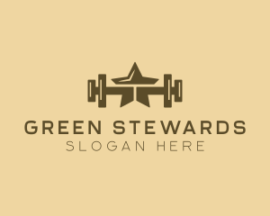 Star Barbell Fitness Gym logo design