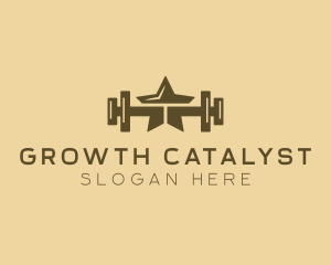 Star Barbell Fitness Gym logo design