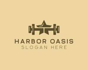 Star Barbell Fitness Gym logo design