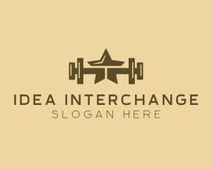 Star Barbell Fitness Gym logo design