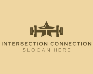 Star Barbell Fitness Gym logo design