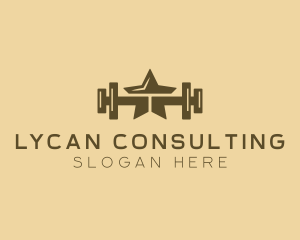 Star Barbell Fitness Gym logo design