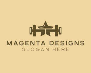 Star Barbell Fitness Gym logo design