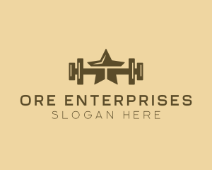 Star Barbell Fitness Gym logo design