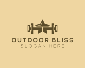 Star Barbell Fitness Gym logo design