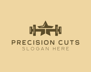 Star Barbell Fitness Gym logo design