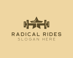 Star Barbell Fitness Gym logo design