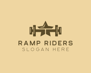 Star Barbell Fitness Gym logo design