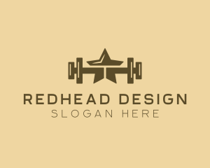 Star Barbell Fitness Gym logo design