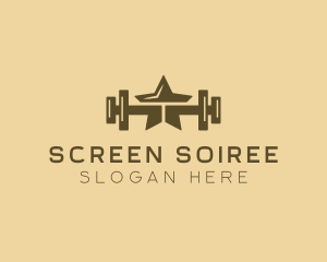 Star Barbell Fitness Gym logo design