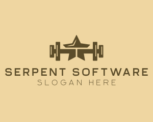 Star Barbell Fitness Gym logo design