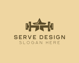 Star Barbell Fitness Gym logo design