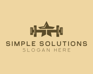 Star Barbell Fitness Gym logo design