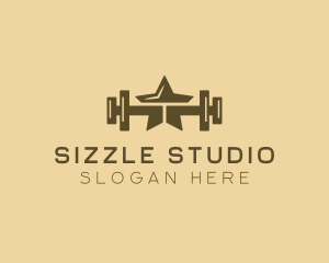 Star Barbell Fitness Gym logo design