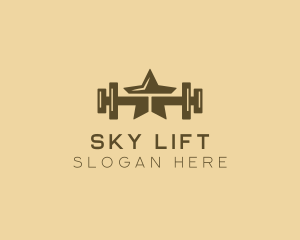 Star Barbell Fitness Gym logo design