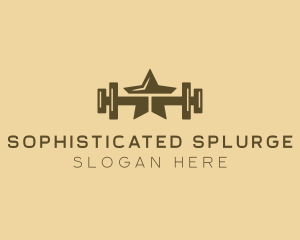 Star Barbell Fitness Gym logo design