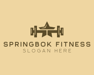 Star Barbell Fitness Gym logo design