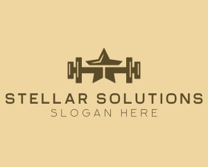 Star Barbell Fitness Gym logo design