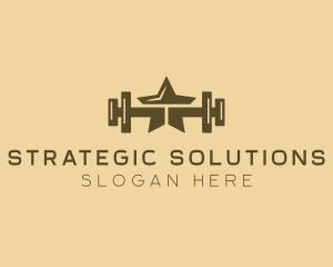 Star Barbell Fitness Gym logo design