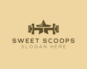 Star Barbell Fitness Gym logo design