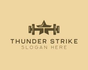 Star Barbell Fitness Gym logo design