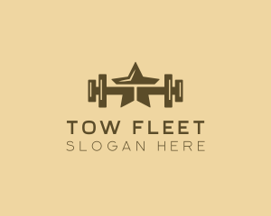 Star Barbell Fitness Gym logo design