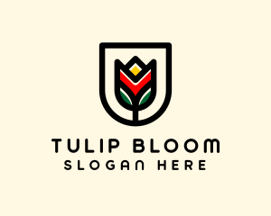 Tulip Flower Company  logo design