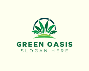 Grass Leaf Landscape logo