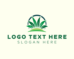 Landscape - Grass Leaf Landscape logo design