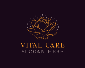 Luxury Lotus Flower logo