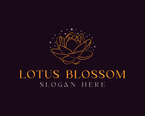 Luxury Lotus Flower logo design