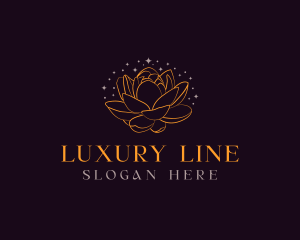 Luxury Lotus Flower logo design