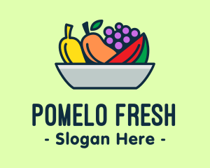 Fresh Fruits Platter logo design