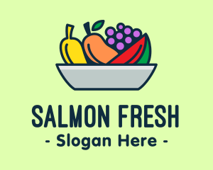 Fresh Fruits Platter logo design