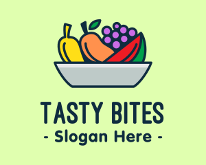 Fresh Fruits Platter logo design