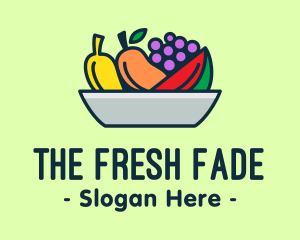 Fresh Fruits Platter logo design