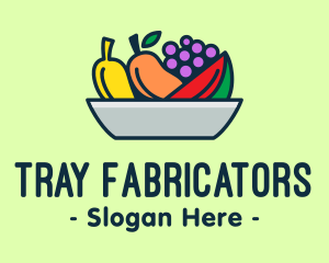 Fresh Fruits Platter logo design