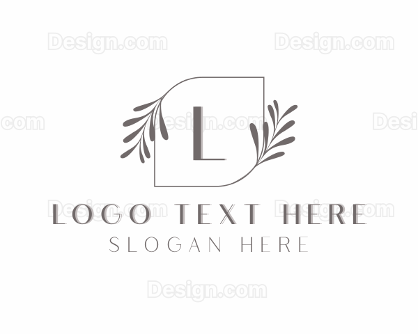 Minimalist Eco Leaf Logo