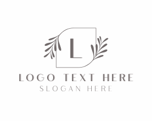 Minimalist Eco Leaf logo