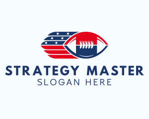 Patriotic Football Sport logo design