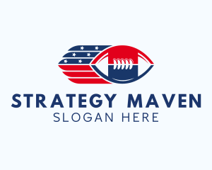 Patriotic Football Sport logo design