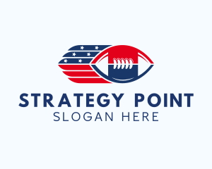 Patriotic Football Sport logo design