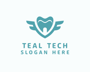 Teal Tooth Wings logo