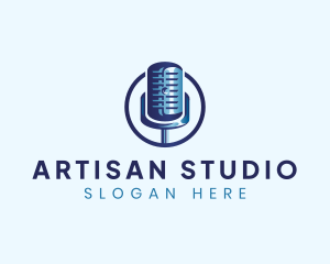 Audio Microphone Studio logo design