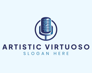 Audio Microphone Studio logo design