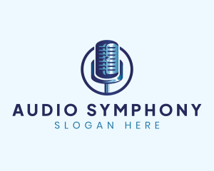 Audio Microphone Studio logo design