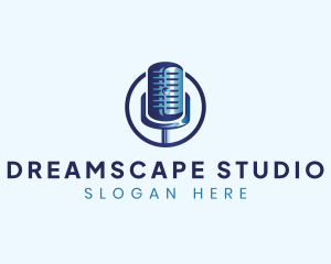 Audio Microphone Studio logo design