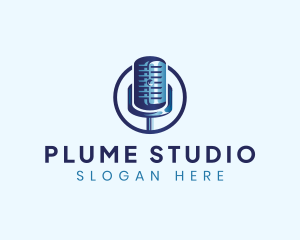 Audio Microphone Studio logo design